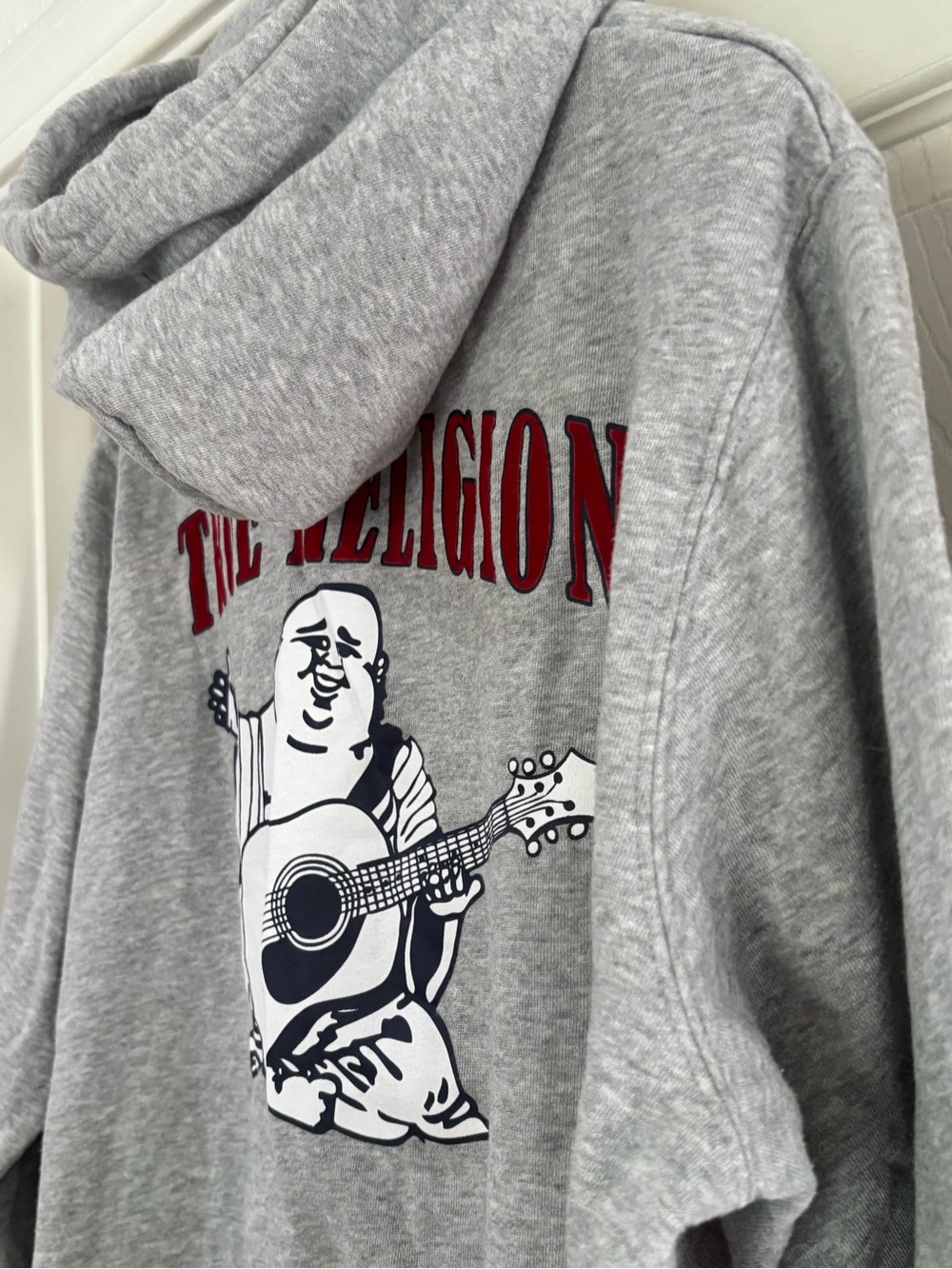 True Religion Heritage Buddha Pullover Hoodie Mens 2XL EUC Authentic - Picture 8 of 15